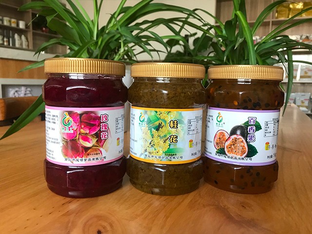 玫瑰花花茶、桂花花茶、百香果花茶