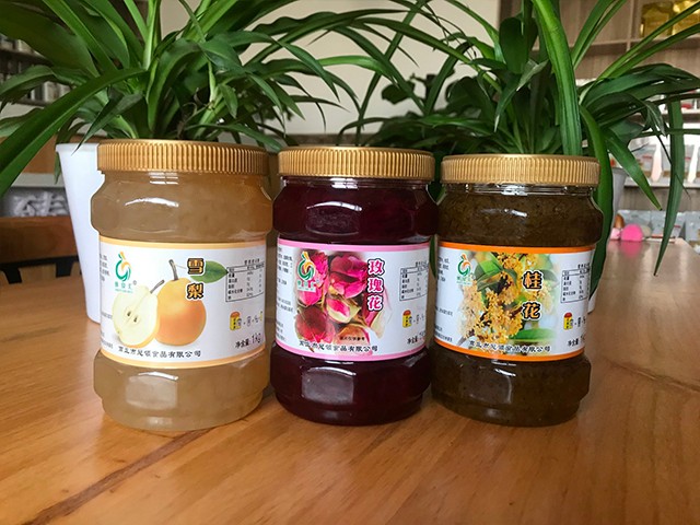 雪梨花茶、玫瑰花花茶、桂花花茶